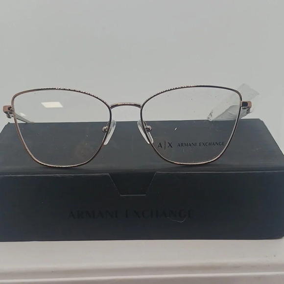 NWT RX-ABLE WOMEN'S ARMANI EXCHANGE EYEGLASS FRAMES AX1063 ROSE GOLD - Picture 2 of 6